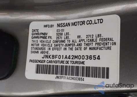 2002 Infiniti Q45 Luxury z USA, uszkodzony, nr VIN JNKBF01A42M003654